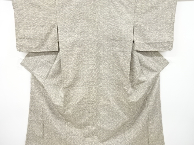 JAPANESE KIMONO / ANTIQUE KIMONO / SILK / HAND WOVEN TSUMUGI / ABSTRACT PATTERN